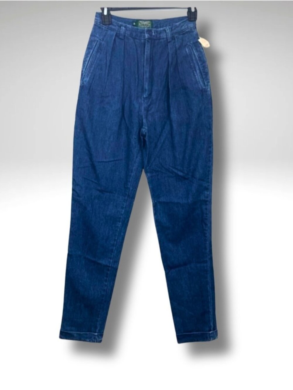 VTG Ralph Lauren Country High-Rise Pleated Blue Jeans